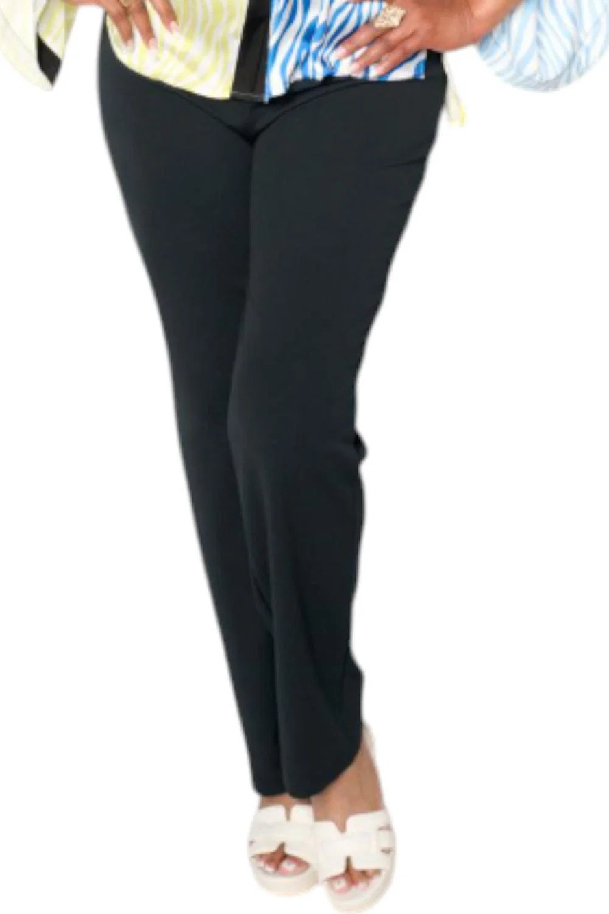 Vivica A. Fox Collection Women's Luxe Knit Trouser Pant Black - Regular